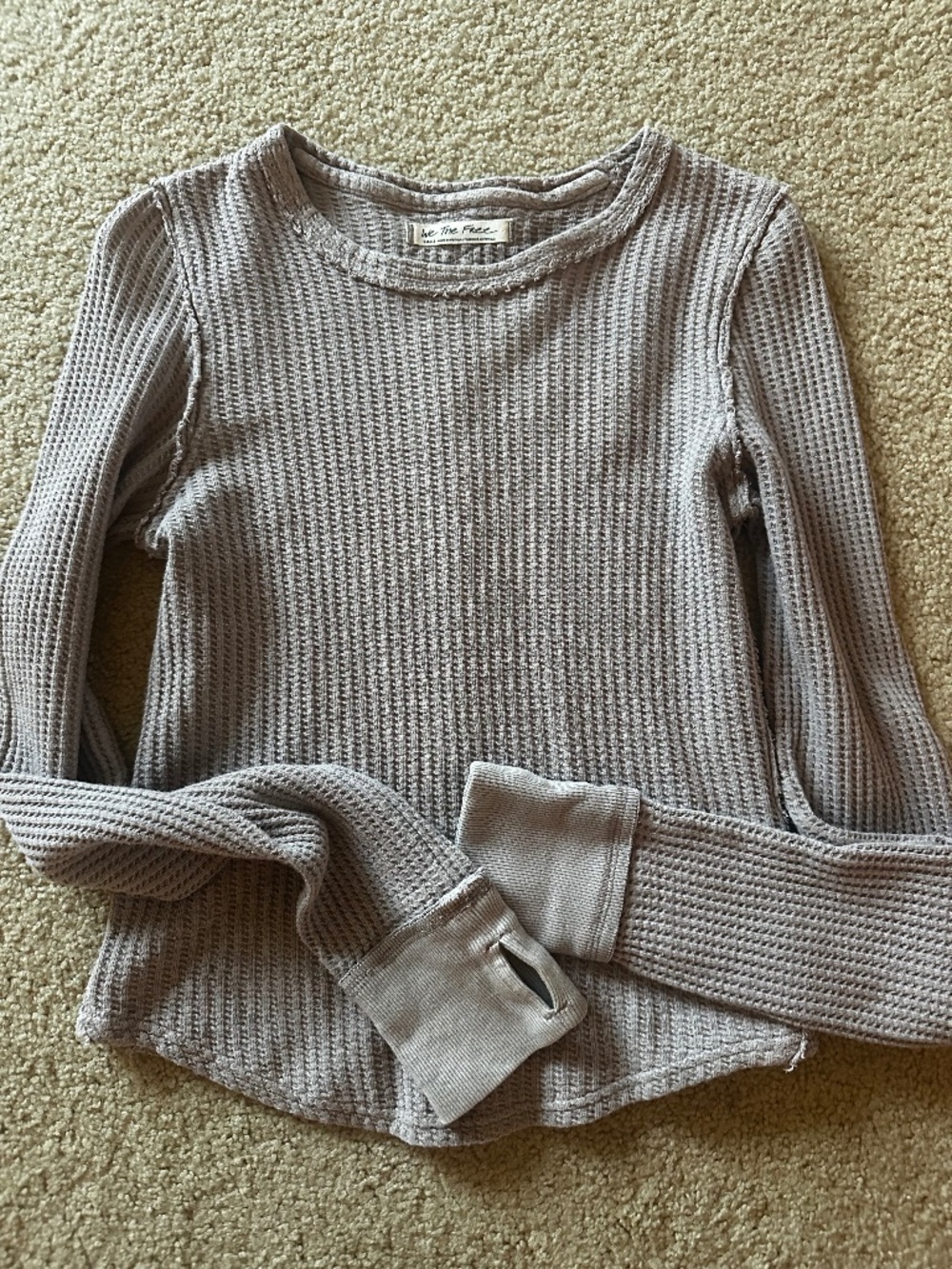 Free People Waffle Long Sleeve